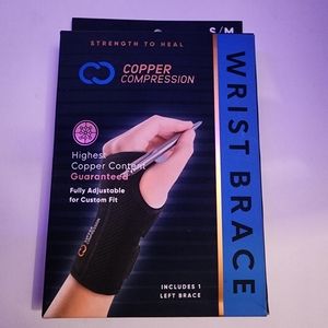 SOLD Copper Compression S/M Left-hand Wrist Brace